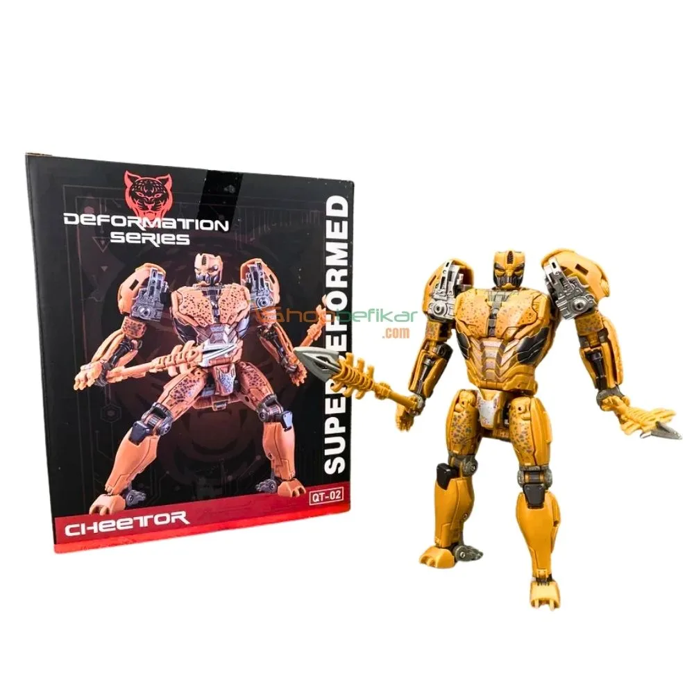Transformer Cheetor Action Figure | BMB QT-02 Rise of the Beasts Inspired Robot Collectible | 18cm Premium Model - Image 5