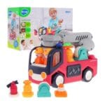 Hola Early Learning Fire Engine Toy for Toddlers | Light & Sound Educational Fire Truck | Shopbefikar
