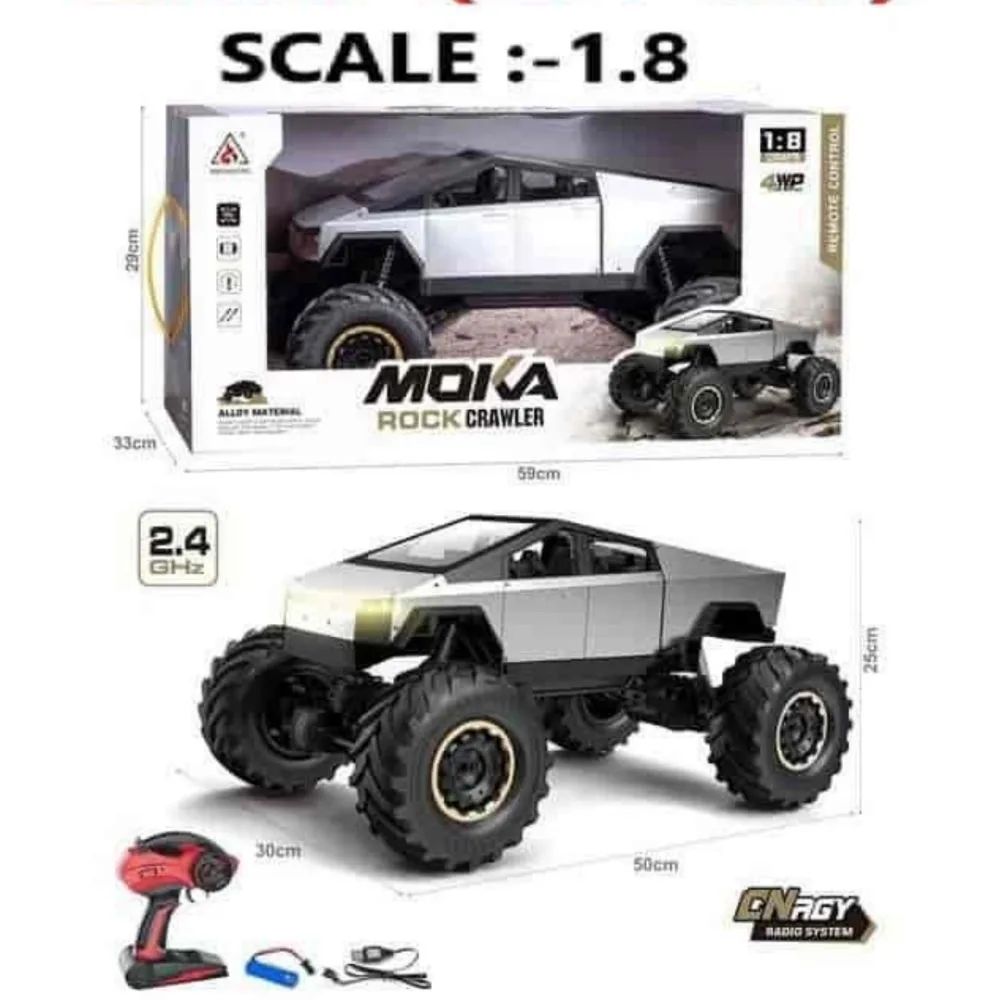 1:8 Scale Jumbo RC Tesla Cyber Truck | 4x4 Off-Road Remote Control Monster Truck | 2.4GHz RC Car | Age 14+ - Image 3