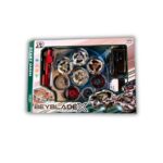 Beyblade  4 Tops Battle Set | Metal Fusion Spinning Tops Kit | 2 Players | 6+ Years | Battle Toy Set