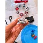 Beyblade  4 Tops Battle Set | Metal Fusion Spinning Tops Kit | 2 Players | 6+ Years | Battle Toy Set - Image 4