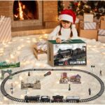 Steam Locomotive Train Set | Remote Control Smoke Train | Light & Sound Toy | 6+ Years - Image 4