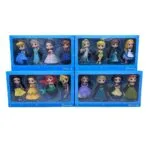 Disney Princess Doll Set (4 Figures) | Elsa Anna Cinderella Ariel Dolls | 3+ Years | Kids Gift Toy
