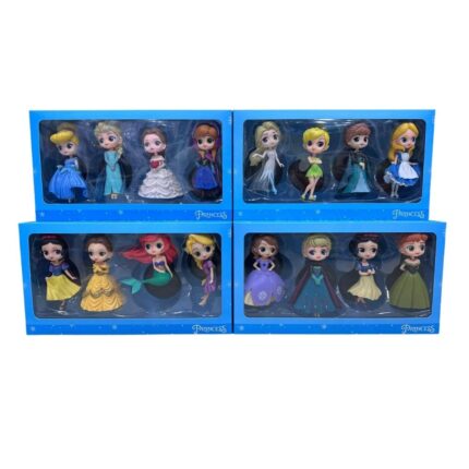 Disney Princess Doll Set Elsa Anna Cinderella Ariel Figures Toy for Girls India