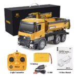 Huina 1573 RC Dump Truck | 1:14 Scale 10-Channel Construction Vehicle | Rechargeable Remote Control Toy | 6+ Years - Image 2