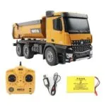 Huina 1573 RC Dump Truck 1:14 Scale | 10-Channel Construction Vehicle with LED Lights | Shopbefikar