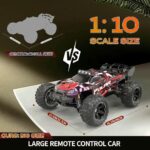 1:10 Scale High Speed RC Off-Road Truck | 4WD Monster Remote Control Car | LED Lights | Age 14+ - Image 4