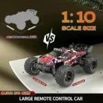 1:10 Scale High Speed RC Off-Road Truck | 4WD Monster Remote Control Car | LED Lights | Age 14+ - Image 4