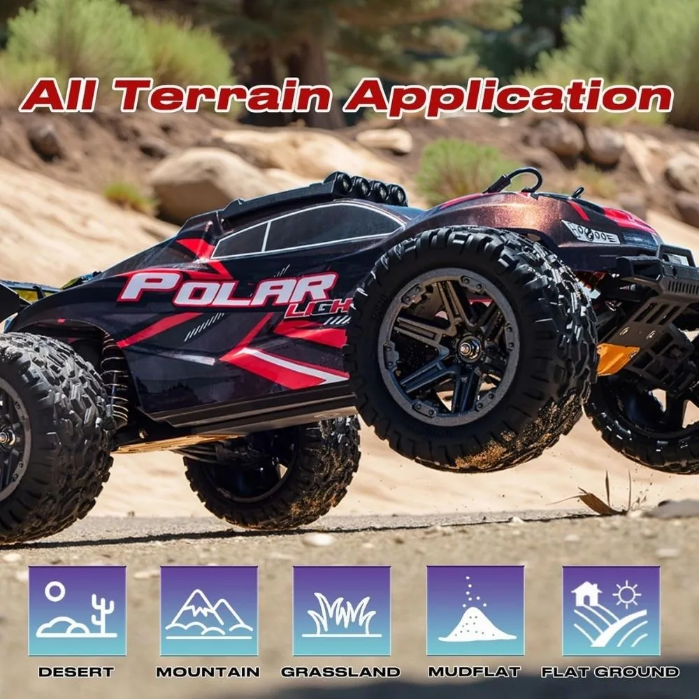 1:10 Scale High Speed RC Off-Road Truck | 4WD Monster Remote Control Car | LED Lights | Age 14+ - Image 9