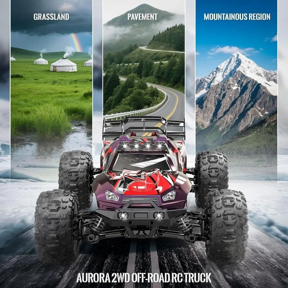 1:10 Scale High Speed RC Off-Road Truck | 4WD Monster Remote Control Car | LED Lights | Age 14+ - Image 8