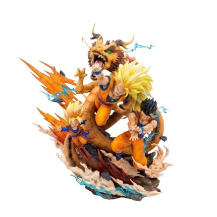 Dragon Ball Z Goku & Shenron Premium Anime Statue | Super Saiyan Collectible Figure | Shopbefikar
