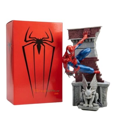 Spider-Man Scaling the Walls 29cm Statue | Superhero Collectible Figure | Shopbefikar