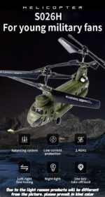 Syma S026H Boeing CH-47 Chinook Remote Control Helicopter — 1:47 Scale Twin Rotor RC Aircraft - Image 8