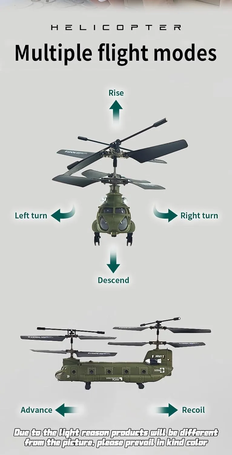 Syma S026H Boeing CH-47 Chinook Remote Control Helicopter — 1:47 Scale Twin Rotor RC Aircraft - Image 4