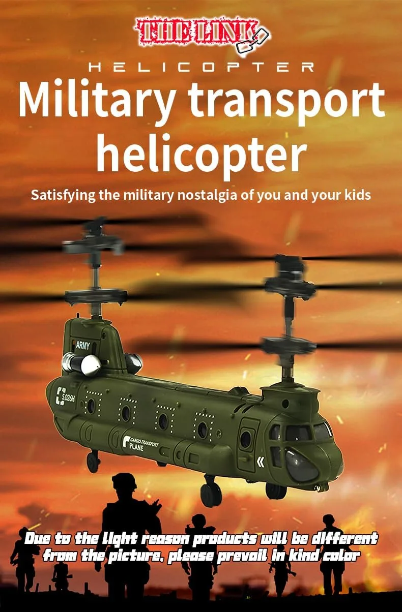 Syma S026H Boeing CH-47 Chinook Remote Control Helicopter — 1:47 Scale Twin Rotor RC Aircraft - Image 5