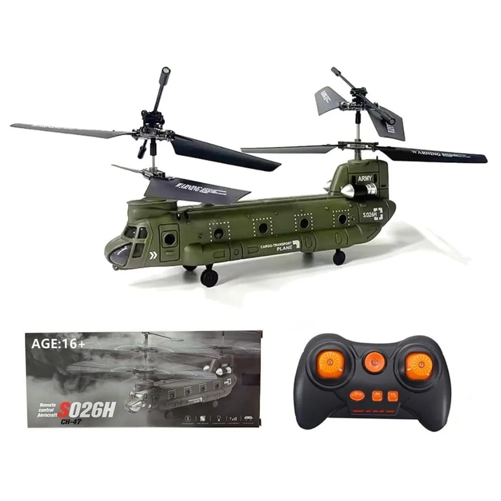 Syma S026H Boeing CH-47 Chinook Remote Control Helicopter — 1:47 Scale Twin Rotor RC Aircraft - Image 1