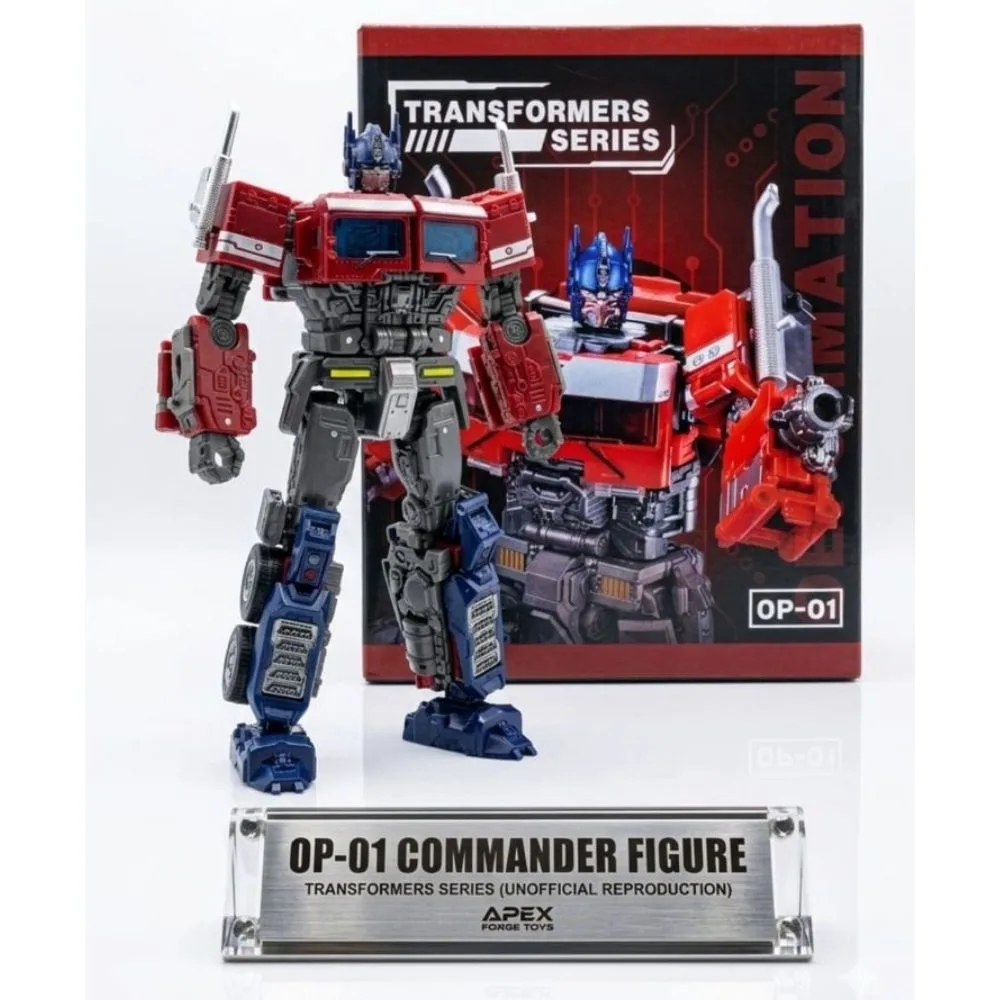 Transformer Optimus Prime Action Figure | BMB OP-01 SS-102 ROTB Inspired Collectible | 6.5 Inch Premium Model - Image 1