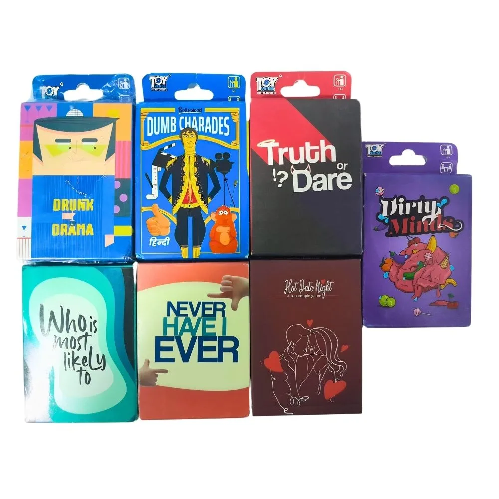 Party Card Games Collection for Friends & Couples | Fun Drinking & Party Games | Shopbefikar