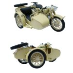 1:10 Scale Vintage Military Motorcycle with Sidecar | Die-Cast Metal Collectible Model | Classic Army Bike Display Piece - Image 8