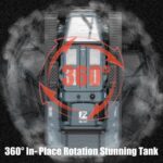 JJRC C8812 MAX RC Tracked Tank Car 2.4GHz 4WD Off-Road Vehicle with 360° Rotation, LED Lights & Full Proportional Control - Image 7