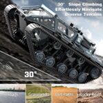 JJRC C8812 MAX RC Tracked Tank Car 2.4GHz 4WD Off-Road Vehicle with 360° Rotation, LED Lights & Full Proportional Control - Image 5