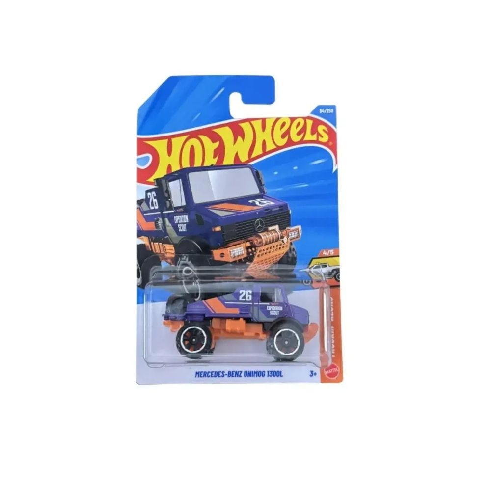 hotwheels case C-17 Hot Wheels Mercedes-Benz Unimog 1300L | Die-Cast Toy Car | 1:64 Scale | Age 3+ | Mainline C Case 2026 - Image 1