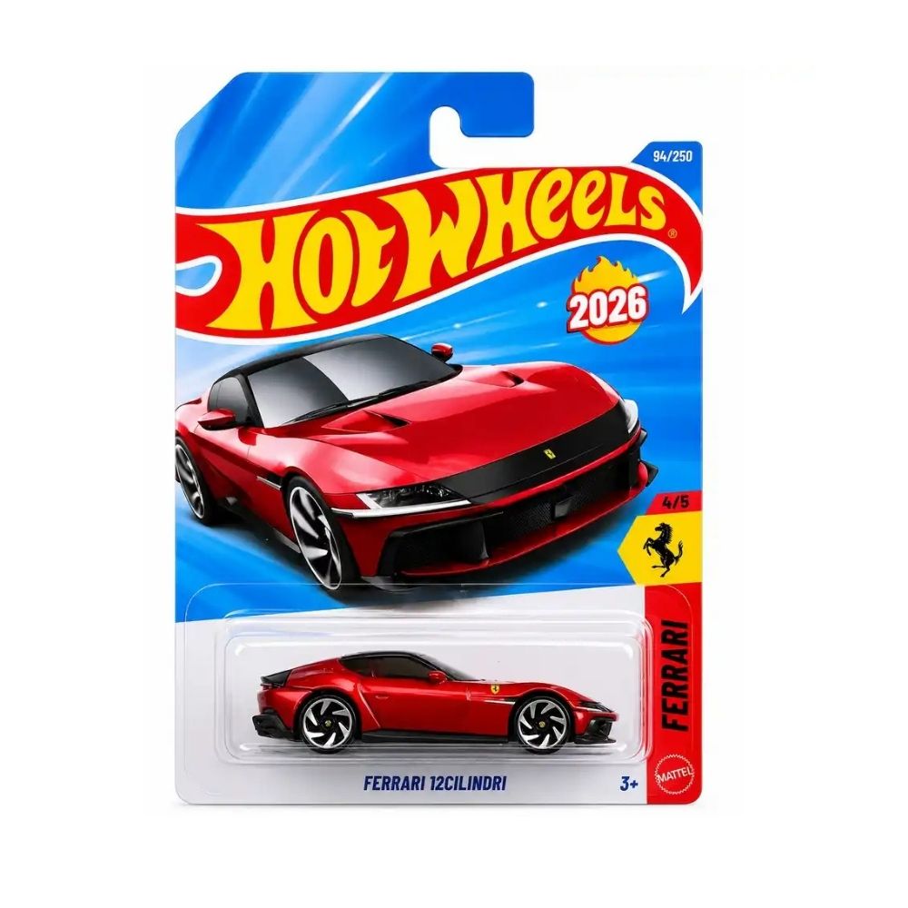 hotwheels case E-10 Hot Wheels Ferrari 12Cilindri | Die-Cast Toy Car | 1:64 Scale | Age 3+ | Mainline C Case 2026 - Image 1