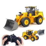 HUINA 1552 RC Wheel Loader | 1:16 Scale 11CH Remote Control Construction Vehicle | Metal Bucket Loader with Sound & Lights - Image 6
