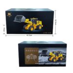 HUINA 1552 RC Wheel Loader | 1:16 Scale 11CH Remote Control Construction Vehicle | Metal Bucket Loader with Sound & Lights - Image 3