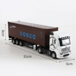 1:50 Mercedes-Benz Actros Container Truck Diecast Model | Metal Cabin, Pull Back Action, Lights & Removable Container - Image 2