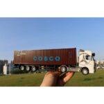 1:50 Mercedes-Benz Actros Container Truck Diecast Model | Metal Cabin, Pull Back Action, Lights & Removable Container - Image 8