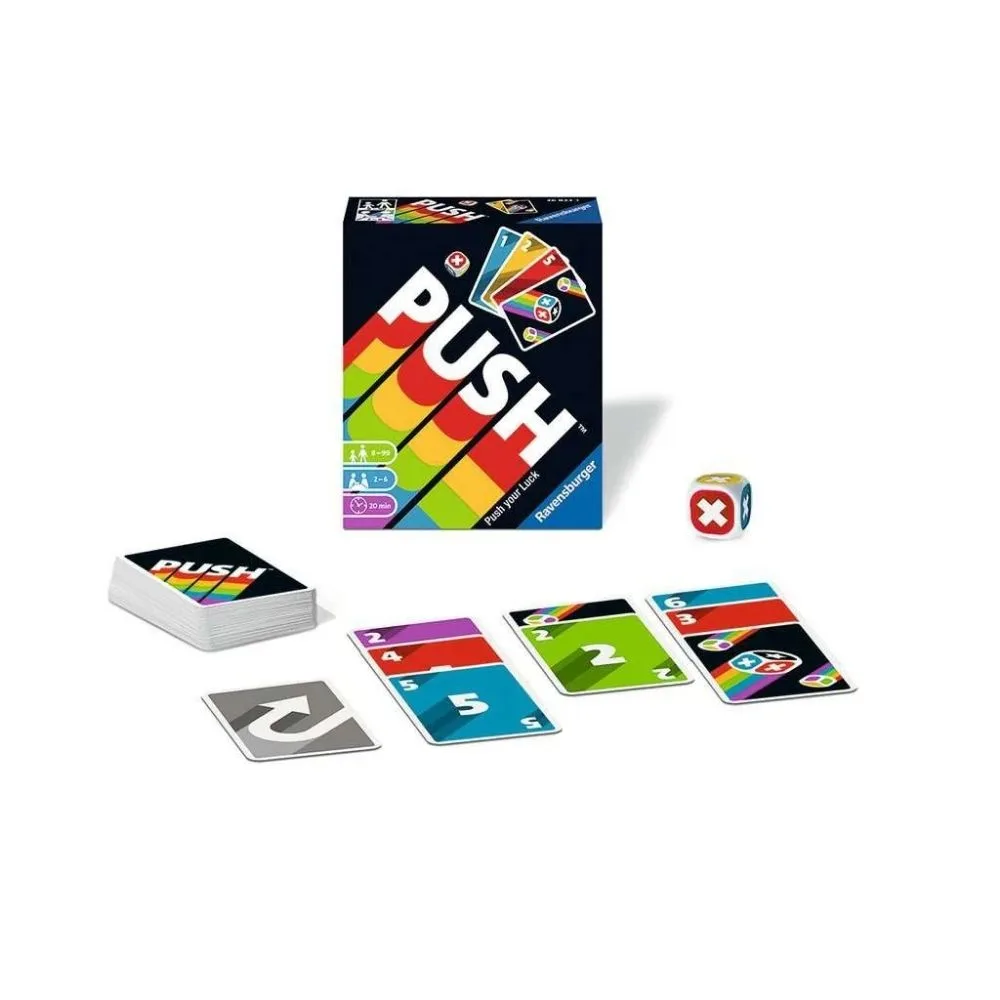 Push Family Card Game – Fast Push Your Luck Game for 2–6 Players - Image 5