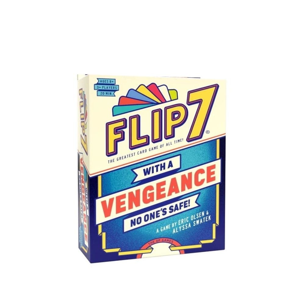 flip 7 vengeance card game Flip 7 With a Vengeance card game box for ages 8 and up