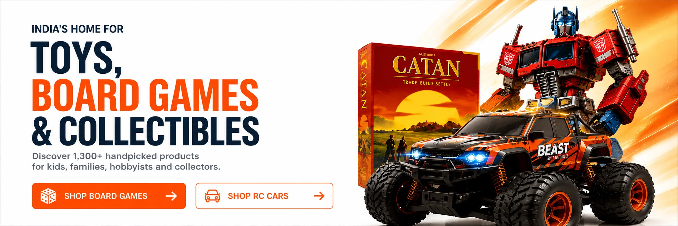 India's home for toys, board games and collectibles — 1,300+ handpicked products