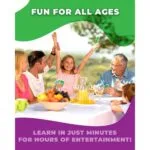 Family playing Slapburger fast-paced card game