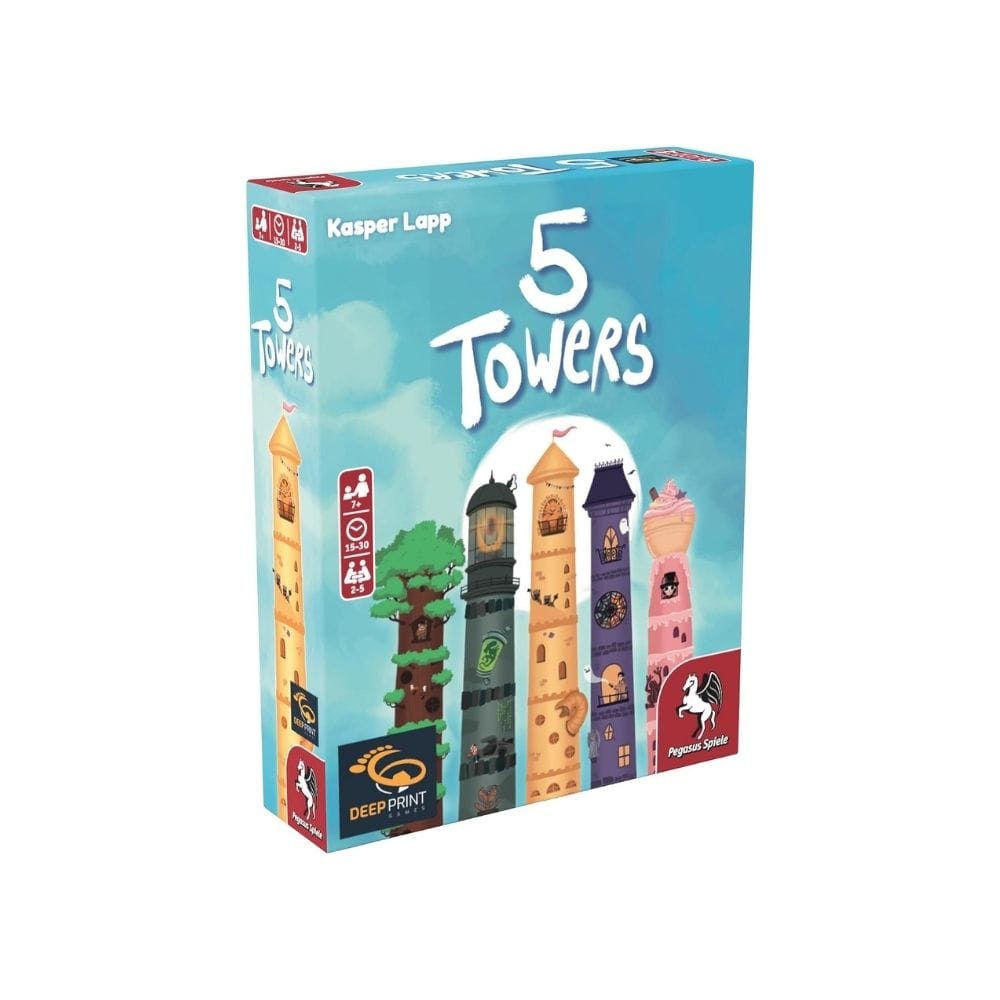 5 Towers 5 Towers Board Game – Fast Family Strategy Game for 2–5 Players - Image 1