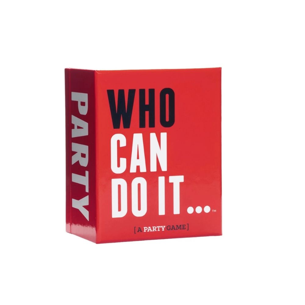 who can do it party game Who Can Do It? Party Card Game | Fast-Paced Challenge Game for Friends & Family | 3+ Players | Age 17+ - Image 1