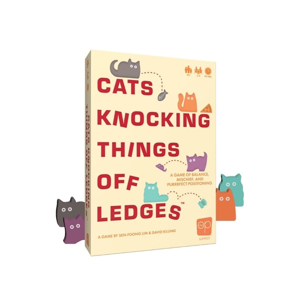 Cats Knocking Things Off Ledges Board Game Cats Knocking Things Off Ledges Board Game – Cat Dexterity & Balancing Game - Image 1