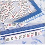 Mah Jongg Tile Set – 166 Tiles with 2 Dice & Potli Bag | American Mahjong Set India - Image 5