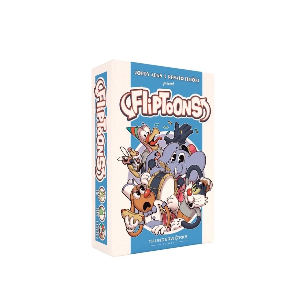 FlipToons an Animated Deck Building Card Game FlipToons Card Game – Animated Deck-Building Strategy Game (Ages 10+, 1–4 Players) - Image 1