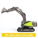 HUINA 1593 RC Excavator | 1:14 Scale Remote Control Digger Toy with Metal Bucket - Image 2