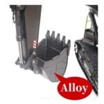 HUINA 1593 RC Excavator | 1:14 Scale Remote Control Digger Toy with Metal Bucket - Image 9