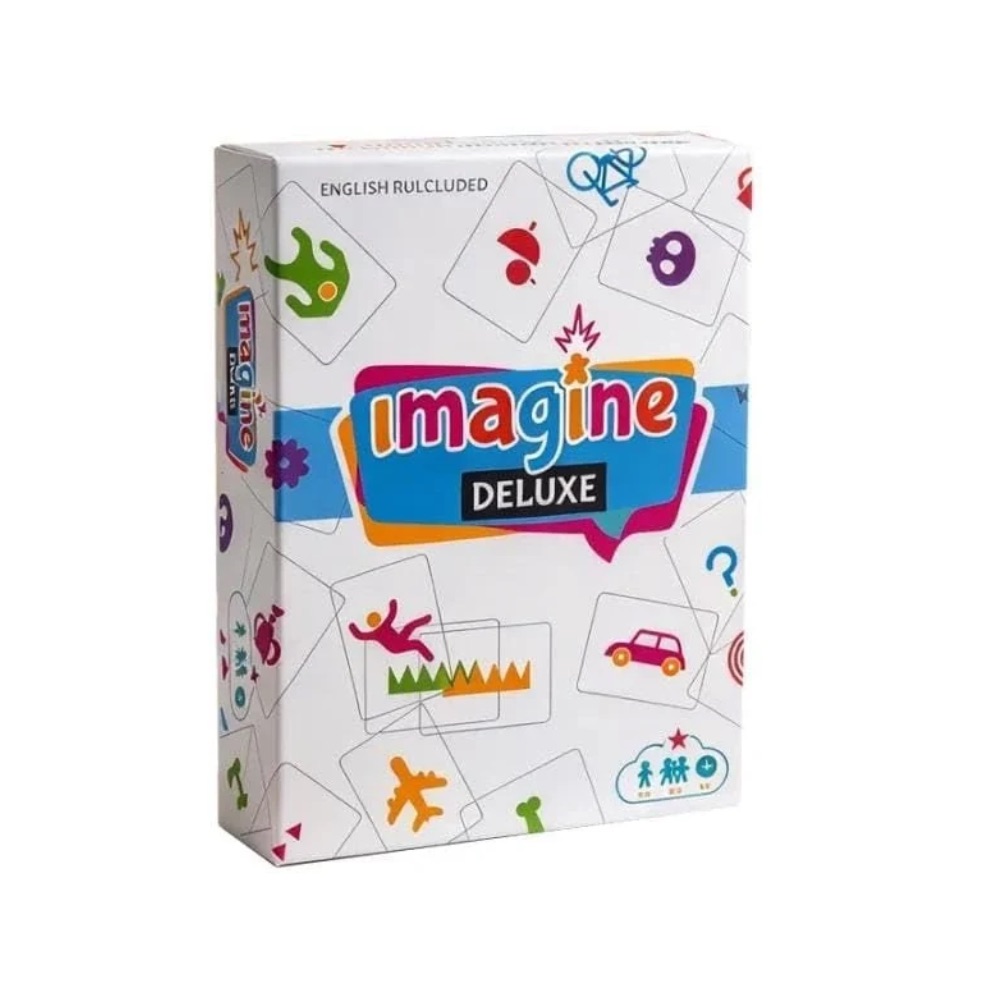 Imagine Deluxe Board Game with Transparent & Enigma Cards Imagine Deluxe Board Game – Visual Guessing & Creative Party Game (Ages 14+, 3–8 Players) - Image 1